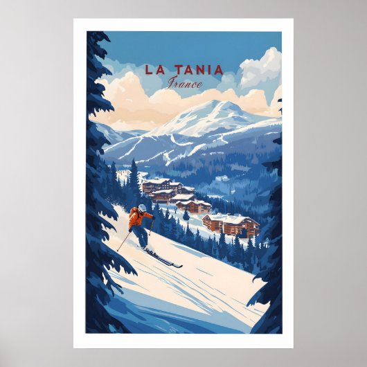 La Tania Ski Print 1 (Voorkant)