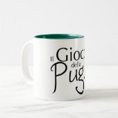 la tazza de Il Gioco della Puglia Tweekleurige Koffiemok (Voorkant links)