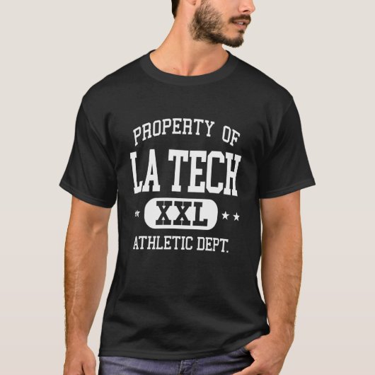 LA Tech Retro Afdeling Atletiekeigendom 1 T-shirt (Voorkant)