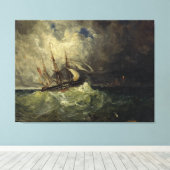 La Tempête – Félix Ziem Canvas Afdruk (Insitu (Houten vloer))