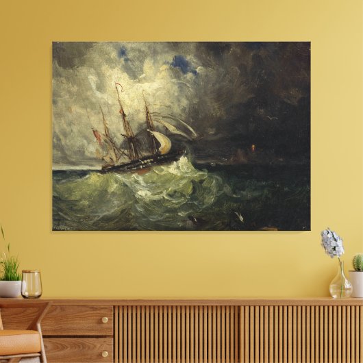 La Tempête – Félix Ziem Canvas Afdruk (Insitu (Woonkamer))