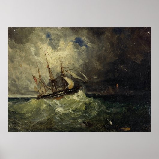 La Tempête – Félix Ziem Poster (Voorkant)