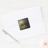 La Tempête – Félix Ziem Vierkante Sticker (Envelop)