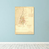 La Terre Sainte sous Salomon Canvas Afdruk (Insitu (Houten vloer))