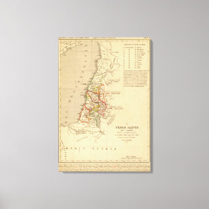 La Terre Sainte sous Salomon Canvas Afdruk