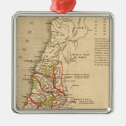 La Terre Sainte sous Salomon Metalen Ornament (Voorkant)