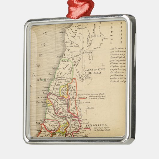 La Terre Sainte sous Salomon Metalen Ornament (Links)
