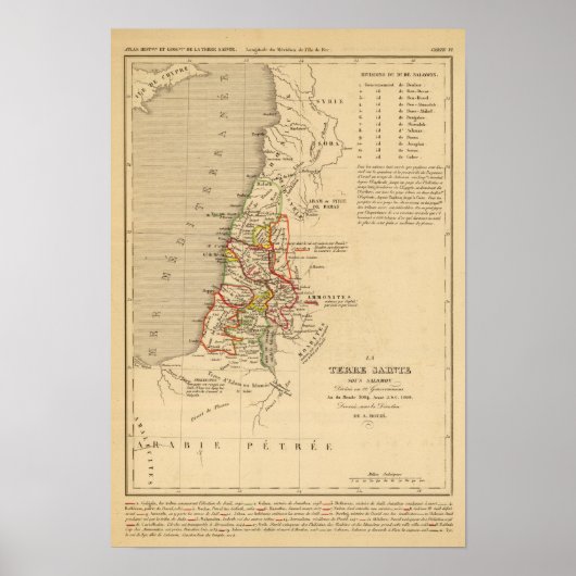 La Terre Sainte sous Salomon Poster (Voorkant)