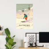 La Thuile Italië Skigebied Reisposter Poster (Thuiskantoor)