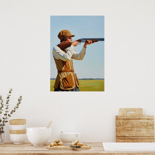 LA TIREUSE D'ÉLITE (De scherpschutter van de elite Poster (Keuken)