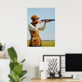 LA TIREUSE D'ÉLITE (De scherpschutter van de elite Poster (Thuiskantoor)