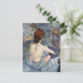 La Toilette Rousse - Toulouse-Lautrec-schilderij Briefkaart (Staand voorkant)