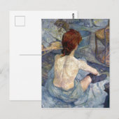 La Toilette Rousse - Toulouse-Lautrec-schilderij Briefkaart (Voorkant / Achterkant)