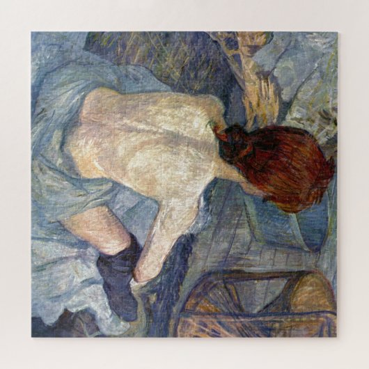 La Toilette Rousse - Toulouse-Lautrec-schilderij Legpuzzel (Horizontaal)