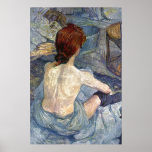 La Toilette Rousse - Toulouse-Lautrec-schilderij Poster