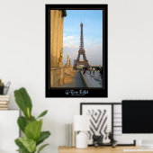 La Torre Eiffel (de Effieltoren) Poster (Thuiskantoor)