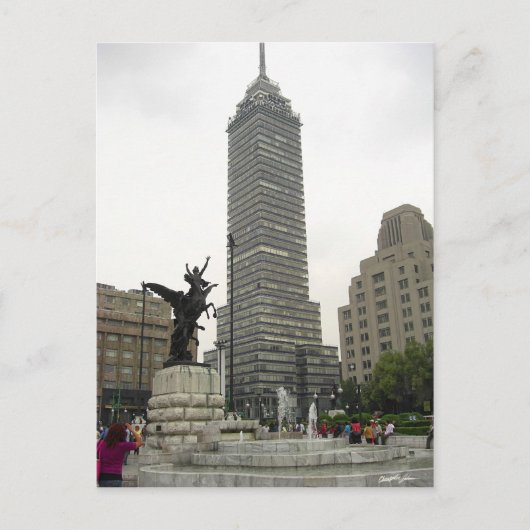 La Torre Latinoamericana desde Bellas Artes Briefkaart (Voorkant)