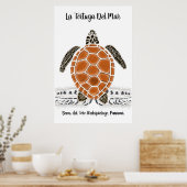 La tortuga del Mar - Het Zee schildpad Poster (Keuken)