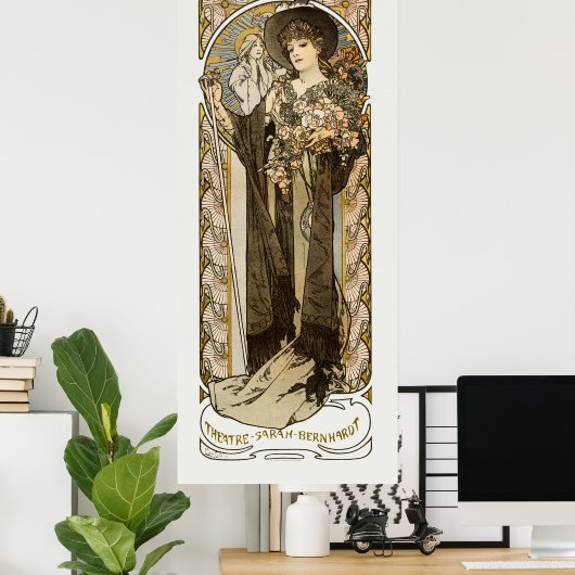 La Tosca Alphonse Mucha Large Poster (Thuiskantoor)