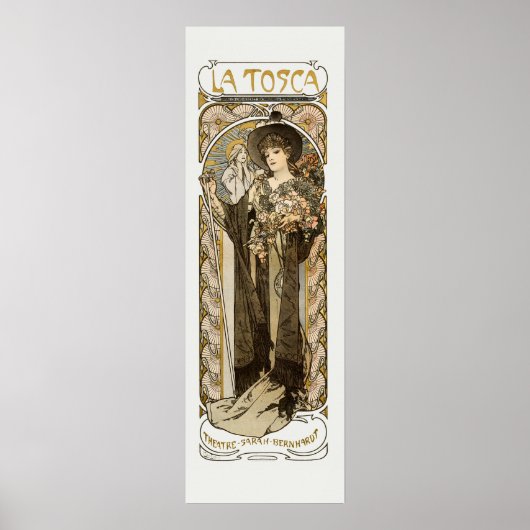 La Tosca Alphonse Mucha Small Poster (Voorkant)