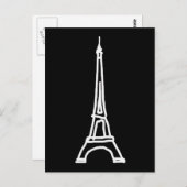 la tour Eiffel Briefkaart (Voorkant / Achterkant)