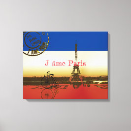 La Tour Eiffel Canvas Afdruk