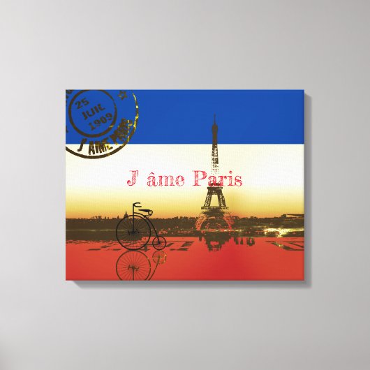 La Tour Eiffel Canvas Afdruk (Voorkant)