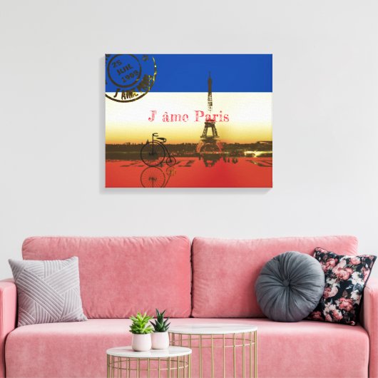 La Tour Eiffel Canvas Afdruk (Insitu (Woonkamer))