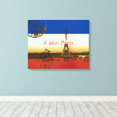 La Tour Eiffel Canvas Afdruk (Insitu (Houten vloer))