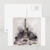 La Tour Eiffel de Paris Briefkaart (Voorkant / Achterkant)