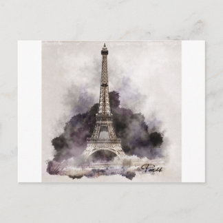 La Tour Eiffel de Paris Briefkaart