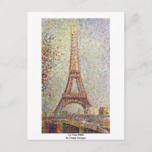 La Tour Eiffel door Seurat Georges Briefkaart