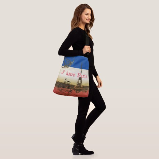 La Tour Eiffel Drank Crossbody Tas (Op model)
