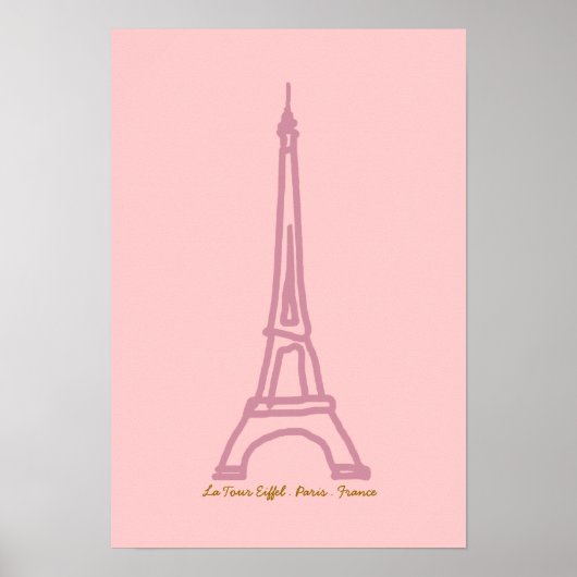La Tour Eiffel France Parijs Poster (Voorkant)