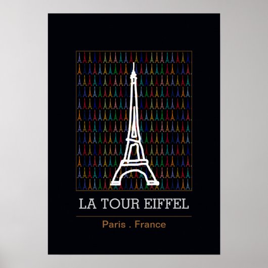 La Tour Eiffel/franse decor Poster (Voorkant)