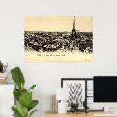 La Tour Eiffel, Paris France c1910 Vintage Poster (Thuiskantoor)