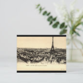 La Tour Eiffel, Paris Frankrijk c1910 Briefkaart (Staand voorkant)