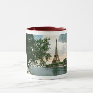 La tour Eiffel, Paris, Frankrijk Vintage Mok