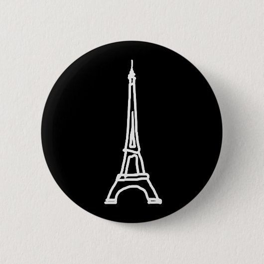 la Tour Eiffel Ronde Button 5,7 Cm (Voorkant)