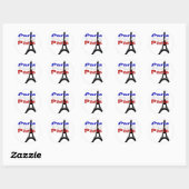 La Tour Eiffel Ronde Sticker (Vel)
