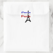 La Tour Eiffel Ronde Sticker (Tas)