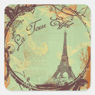 la Tour Eiffeltoren  stijl Stickers Labels