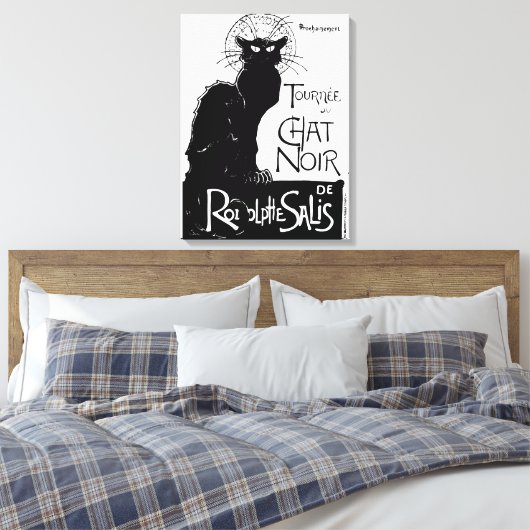 La tournée du Chat Noir Canvas Afdruk (Insitu (Slaapkamer))