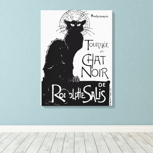 La tournée du Chat Noir Canvas Afdruk (Insitu (Houten vloer))