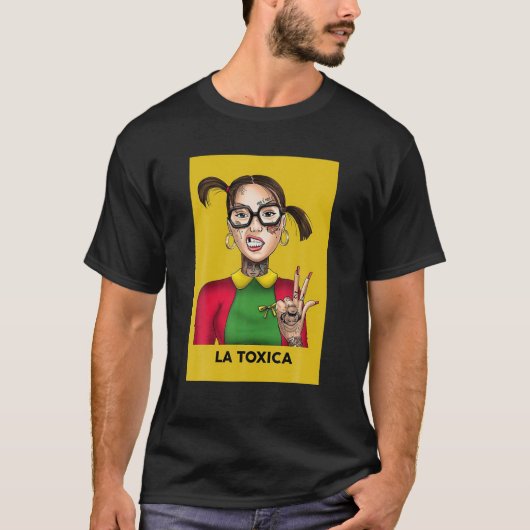La Toxica Lottery Card Funny Tattoos Girls La Toxi T-shirt (Voorkant)