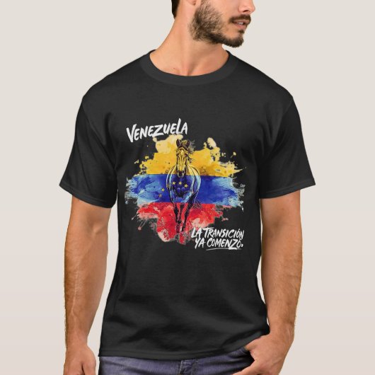 “La Transición ya comenzó” – Orgullo Venezolano T-shirt (Voorkant)