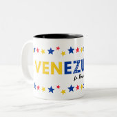 La Transición ya empezó | Diseño Patriótico  Tweekleurige Koffiemok (Voorkant links)