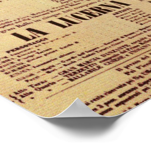 La Traviata World Premiere Poster (1853) (Hoek)