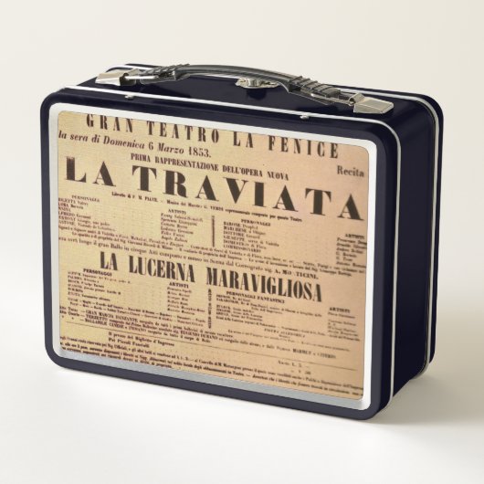 La Traviata World Premiere Poster (1853) (Achterkant)