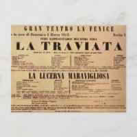 La Traviata World Premiere Poster (1853)